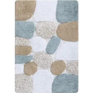 Pebble Alfombra de baño de 21 x 31 pulgadas color beige_1