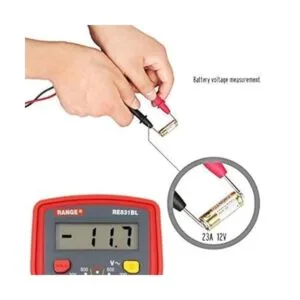 Multímetro digital de rango probador de voltios medidor_2