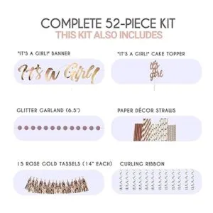 Kit de decoración de baby shower para niña de Epiqueone_3