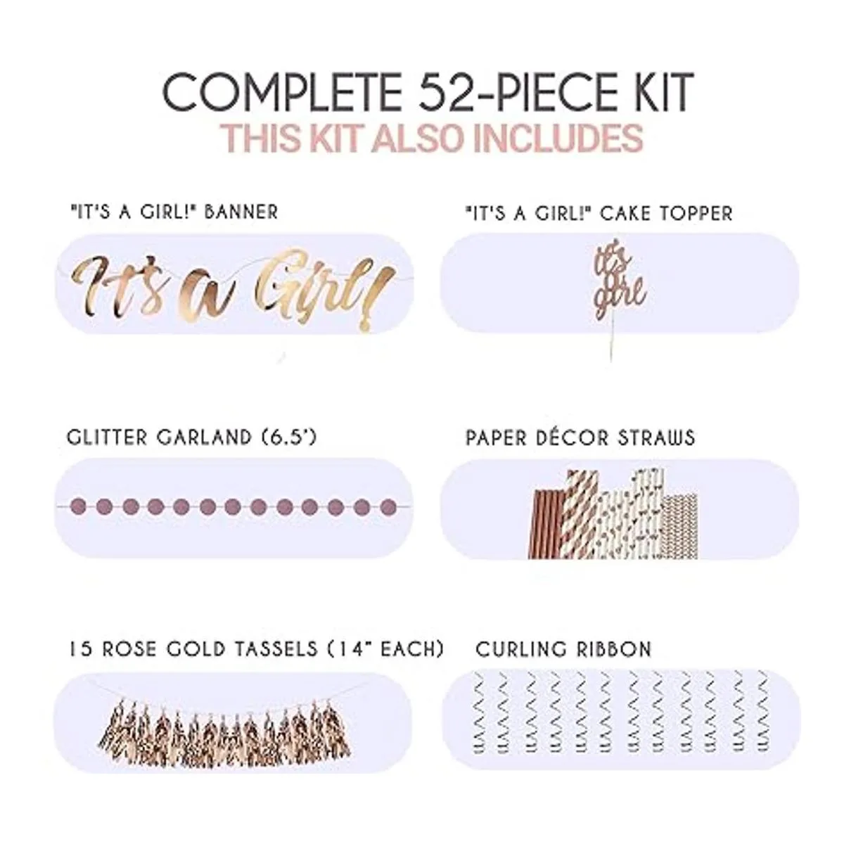 Kit de decoración de baby shower para niña de Epiqueone_3