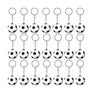 Paquete de 30 llaveros de fútbol pelota de estrés_1
