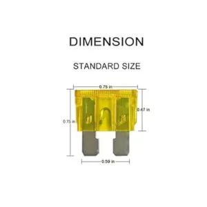 MuHize Fusibles estándar de 100 piezas de fusibles de_2