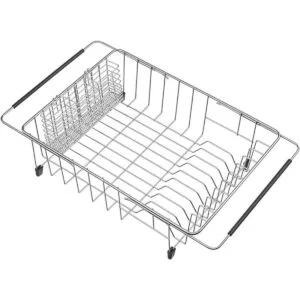 SANNO Escurridor de platos con soporte de utensilios de_1