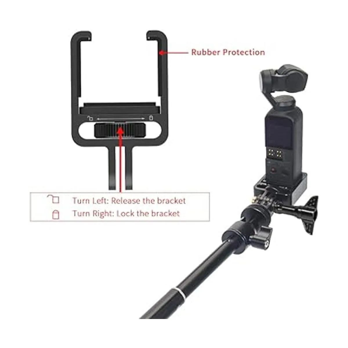 Smatree Selfie Stick compatible con DJI OSMO Pocket 2OSMO