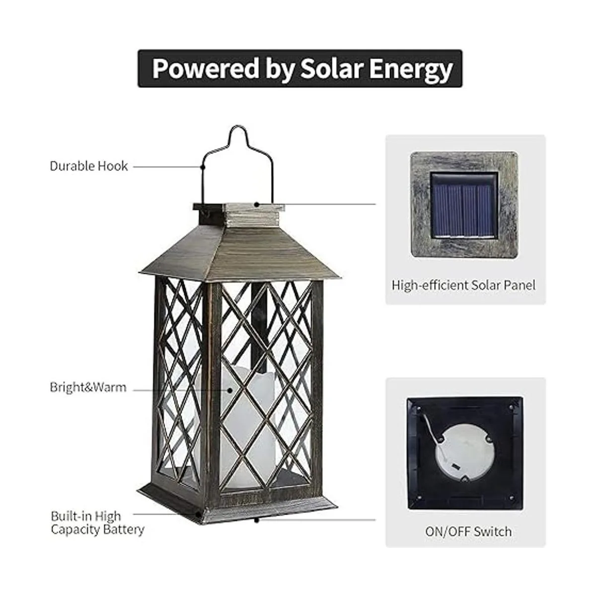 SHYMERY Linterna solar faroles colgantes de jardín al_3