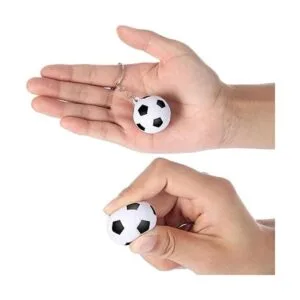Paquete de 30 llaveros de fútbol pelota de estrés_4