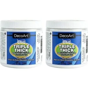 DecoArt Paquete de 2 tarros de esmalte de triple grosor_1