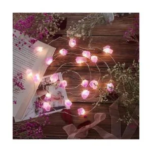 Guirnalda de luces decorativas de amatista natural_1