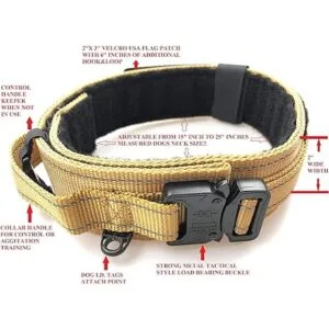 Diezel Pet Products Collar para perro con mango de_2