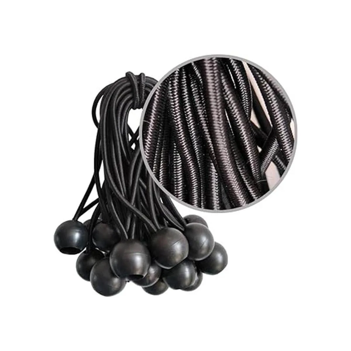 Cordones elásticas de bola 50 paquetes 4 pulgadas color_3