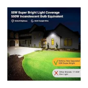 Onforu Luces LED de seguridad de 50 W iluminación del_3