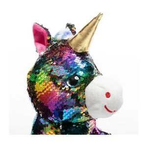 HollyHOME Lentejuelas Unicornio de peluche de juguete_4