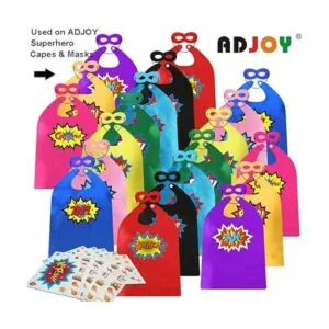 ADJOY Calcomanías grandes para fiesta de superhéroes_3