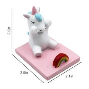 Amamcy Lindo soporte de unicornio para teléfono celular_2