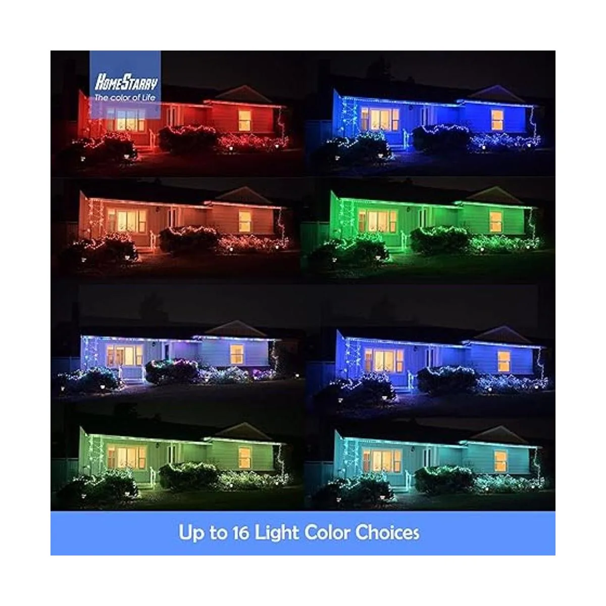 Guirnalda de luces para exteriores 80 pies 240 luces LED_2