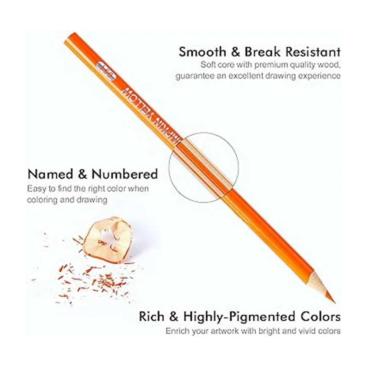 Shuttle Art 172 lápices de colores núcleo suave juego de_3