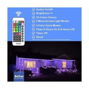 Guirnalda de luces para exteriores 80 pies 240 luces LED_3