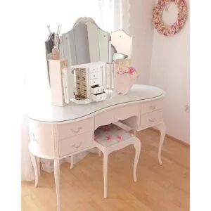 Joyero Hecho de madera maciza con organizador de 5