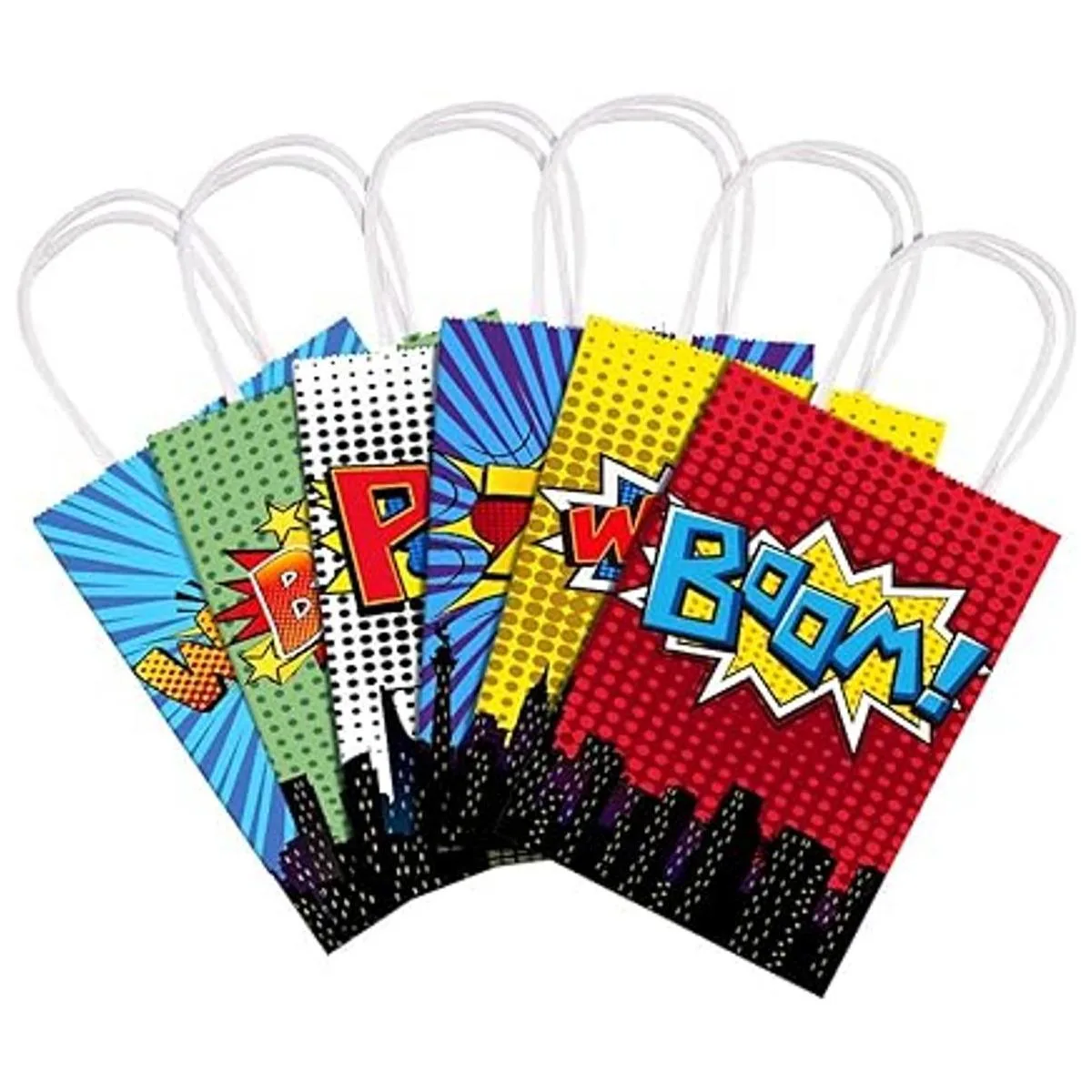 Superhéroe suministros para fiestas 24 bolsas de_5