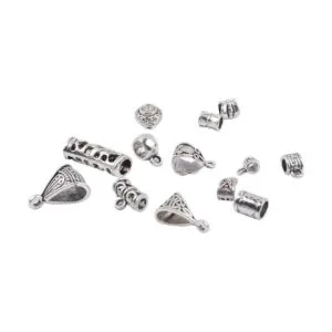 3.53 oz 110 130 piezas mixtos conectores de plata