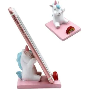 Amamcy Lindo soporte de unicornio para teléfono celular_1