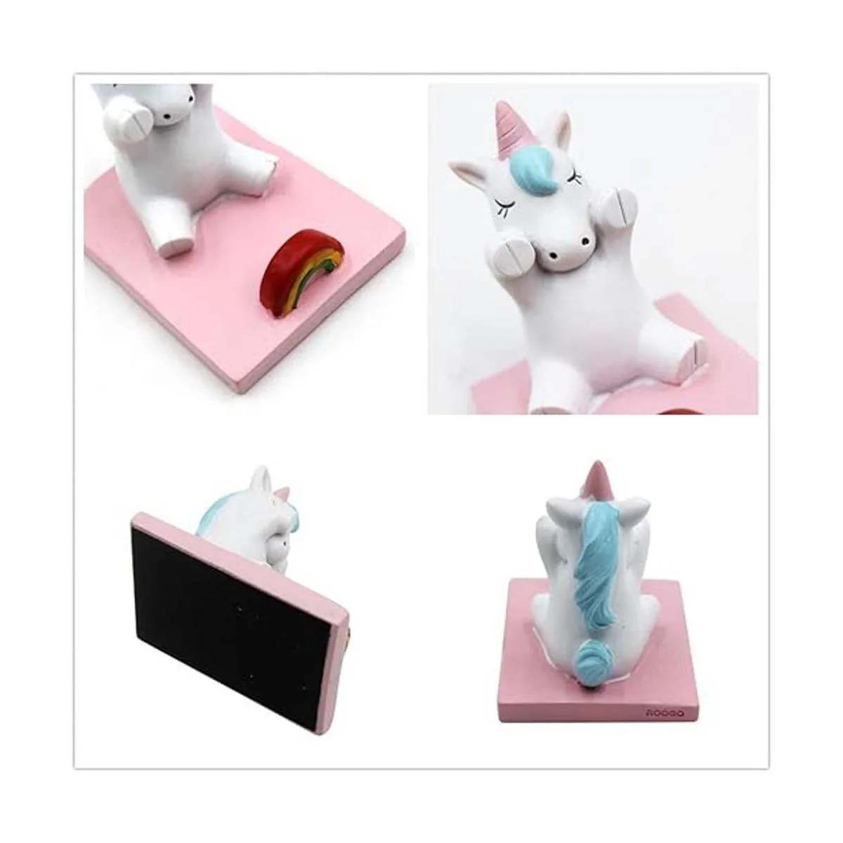 Amamcy Lindo soporte de unicornio para teléfono celular_4