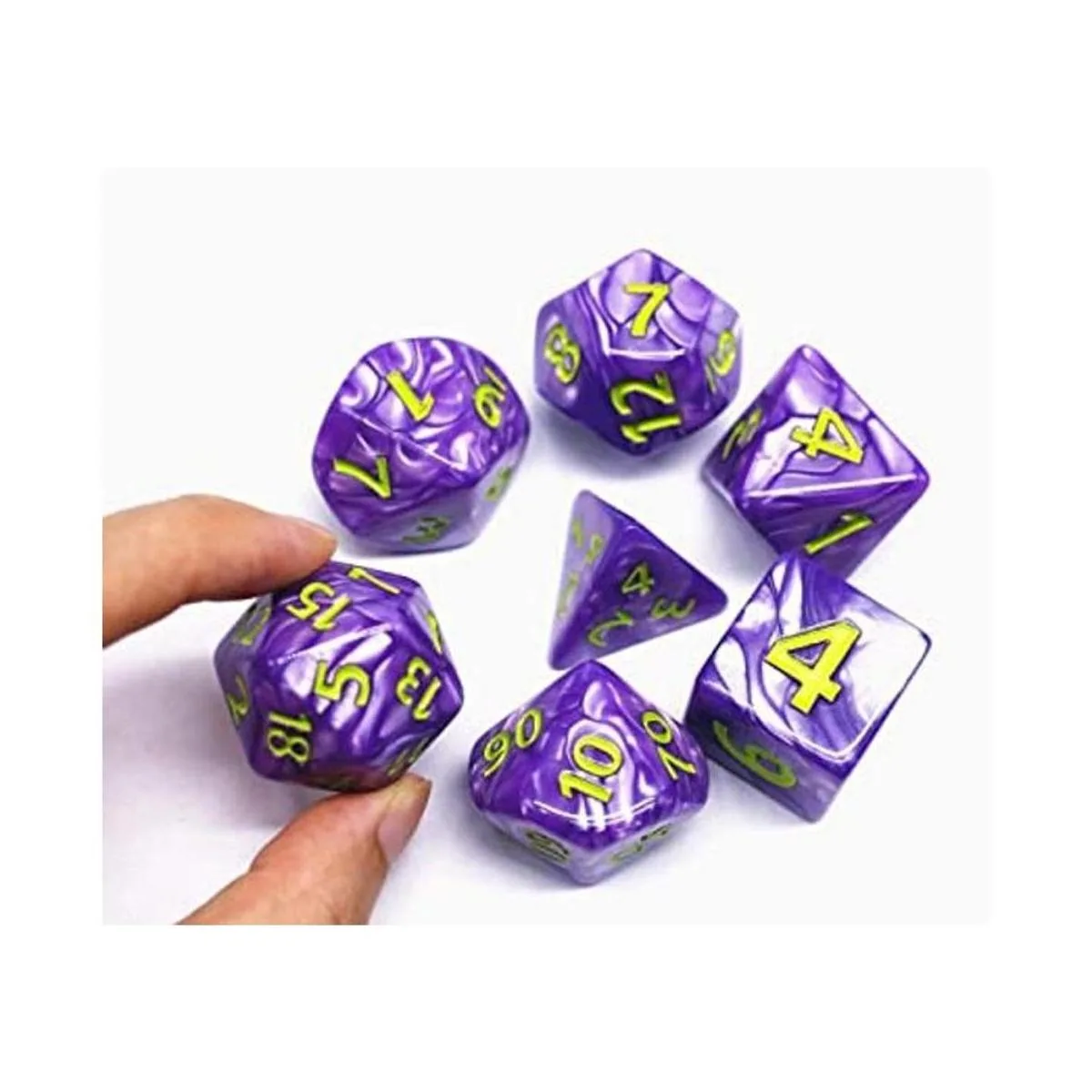 Dice DND Juego de dados poliédricos de 0.984 in para_1