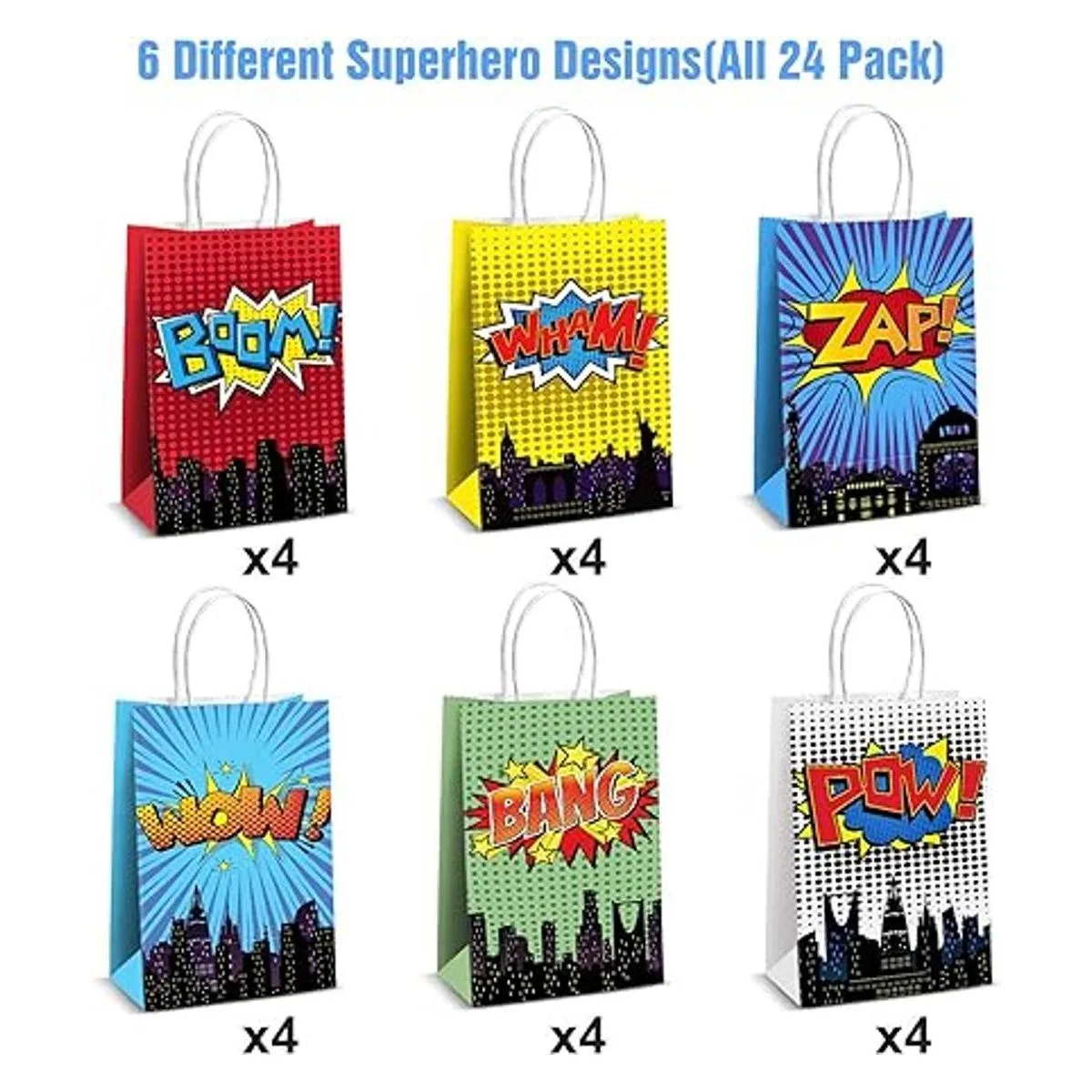 Superhéroe suministros para fiestas 24 bolsas de_2