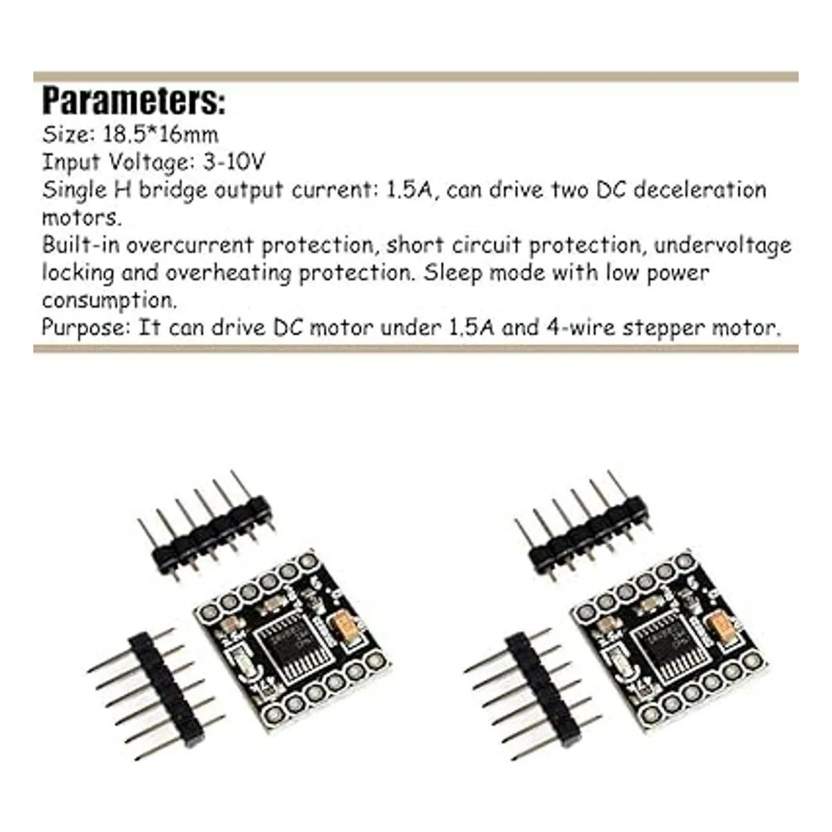 KOOBOOK DRV8833 Motor Drive Module 1.5A Dual H Bridge DC_2