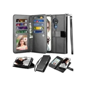 Njjex Funda tipo cartera para Moto G7 Power para Motorola_1