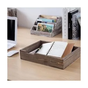 MyGift Juego de 2 bandejas de papel para documentos de_2