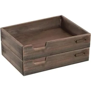 MyGift Juego de 2 bandejas de papel para documentos de_3