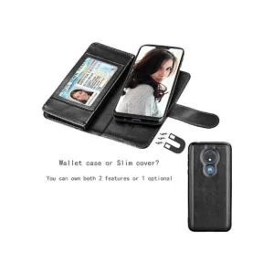 Njjex Funda tipo cartera para Moto G7 Power para Motorola_4