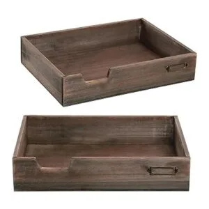 MyGift Juego de 2 bandejas de papel para documentos de_4