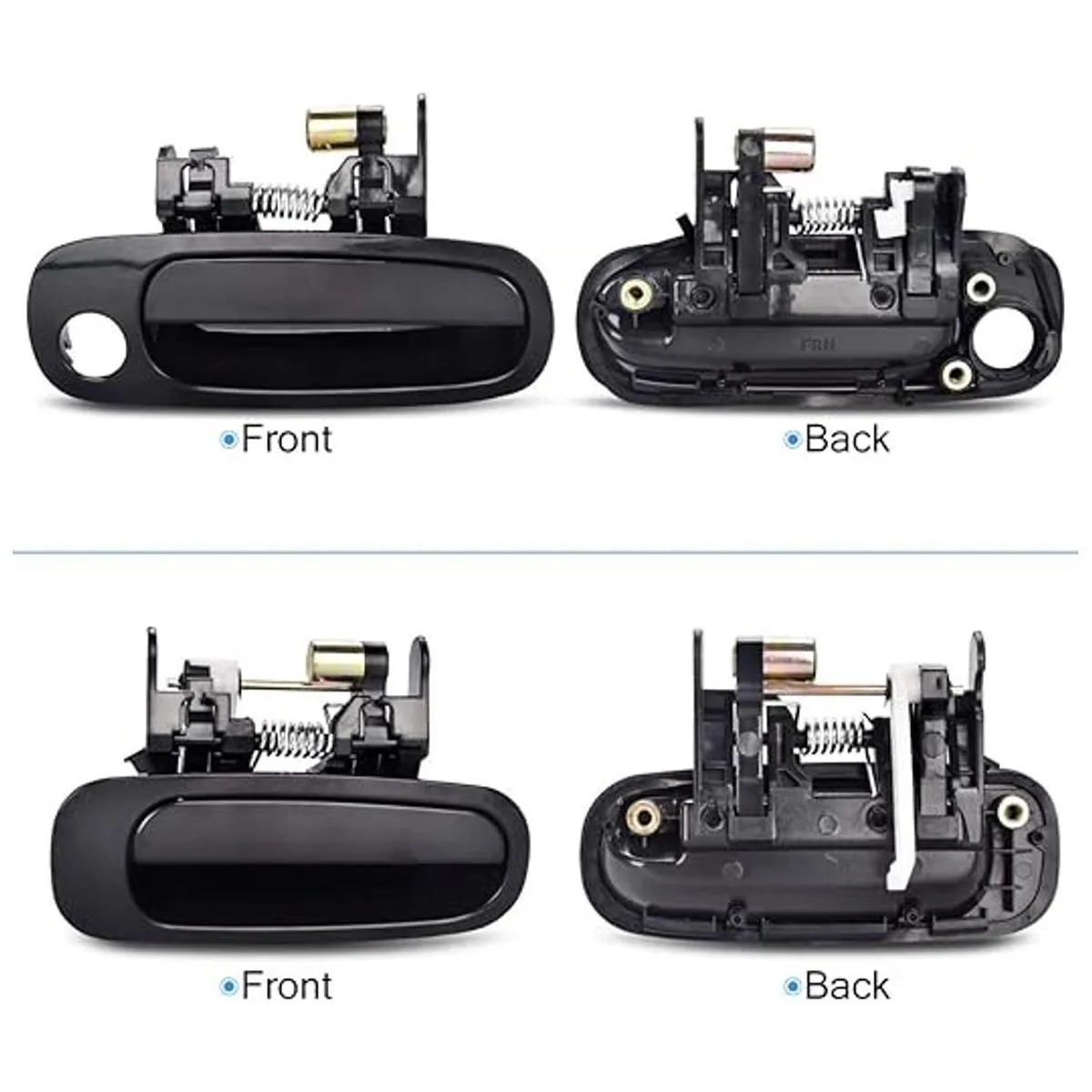 FAERSI Juego de 8 manijas de puerta interiores exteriores_2