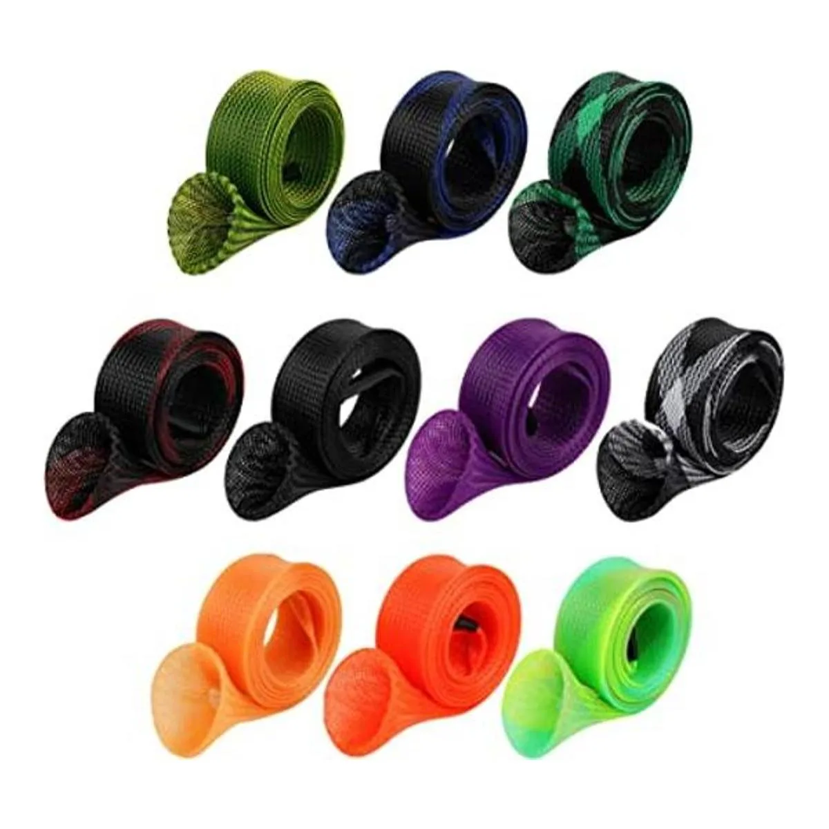 10 unidades de calcetín de caña para pescar manga de_1