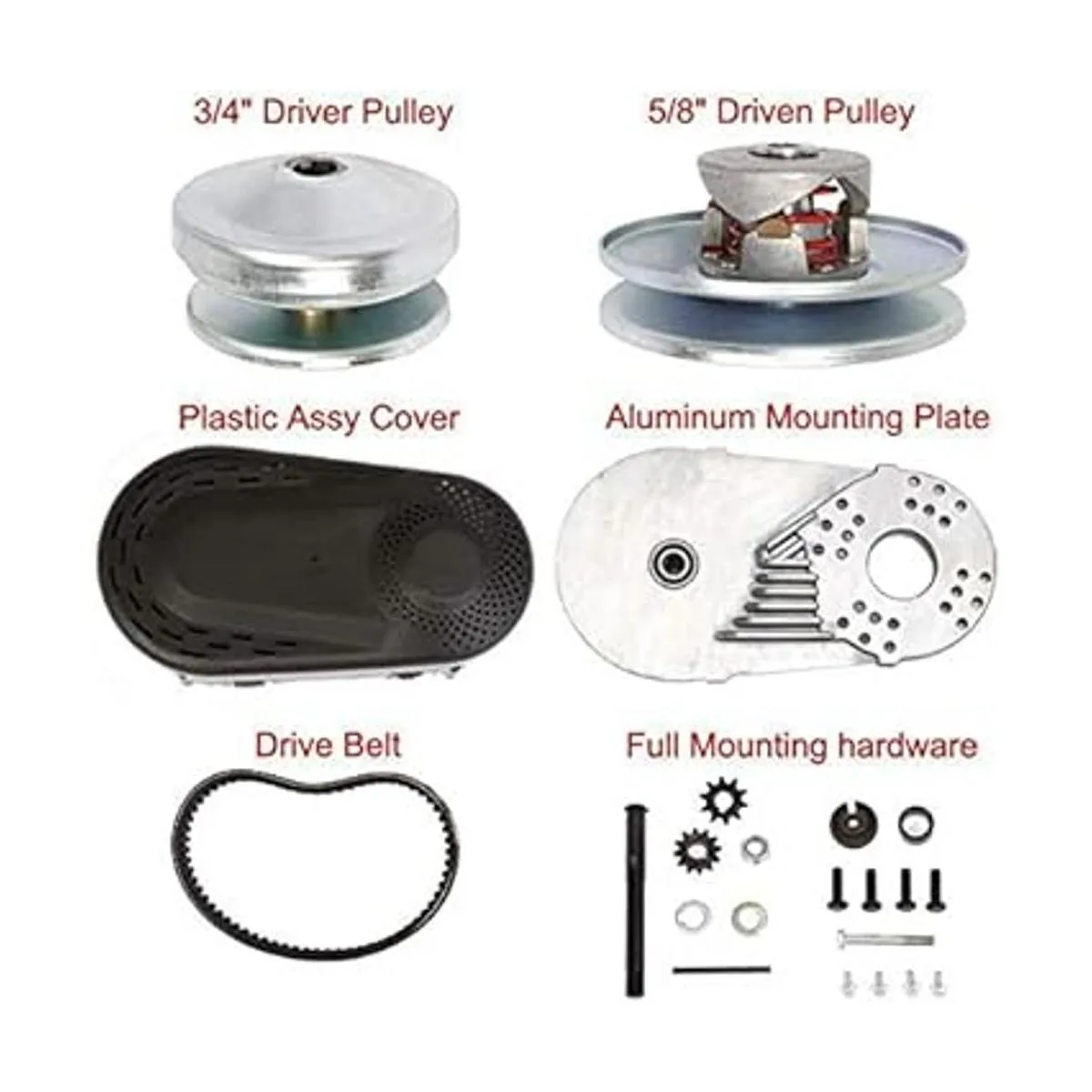 Convertidor de par 212CC 6.5 HP 34 Go Kart Mini Bike_2