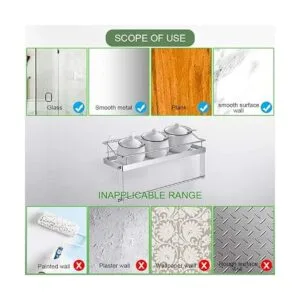 Carry360 Estante adhesivo para soporte de toallas de