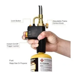 Cabezal de antorcha de propano con 3 puntas mapa de_2