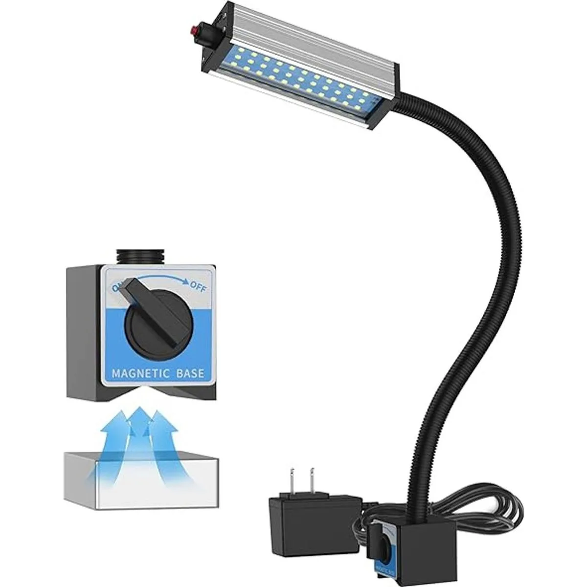 Luz de trabajo magnética luz de máquina LED 44 ledes_1