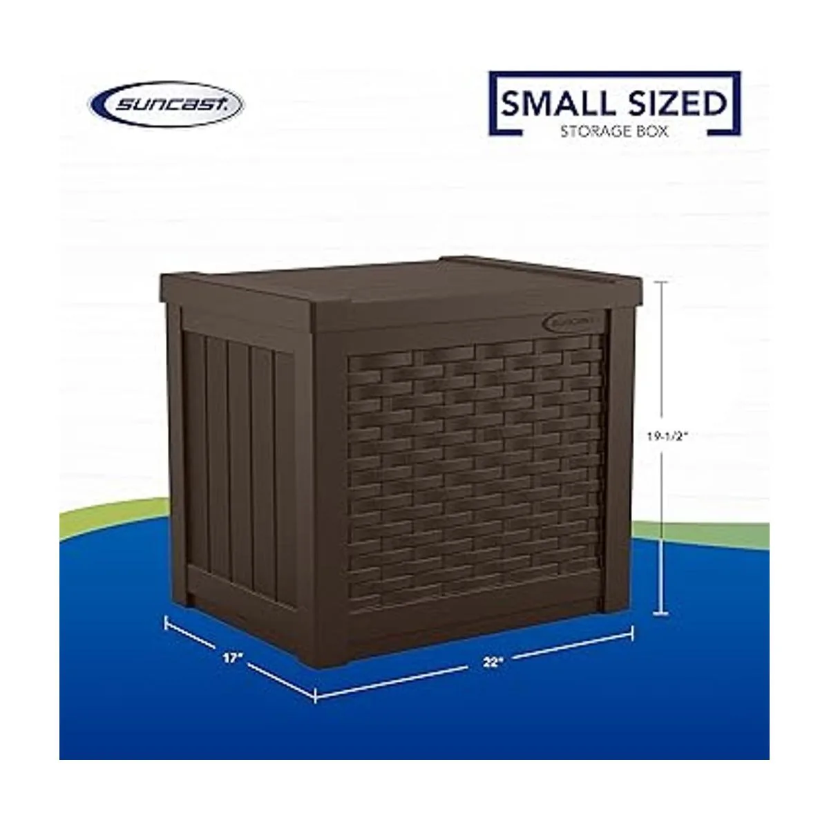 Suncast Asiento de almacenamiento de resina pequeña de 22_4