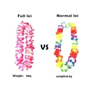 Guirnalda hawaiana de baile Hula Leis con flores_3