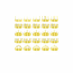 TUPARKA 30 piezas de corona de papel coronas doradas de_1