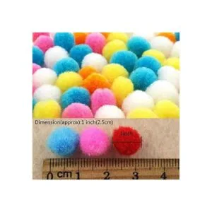 700 pompones surtidos de 1 pulgada para artes y