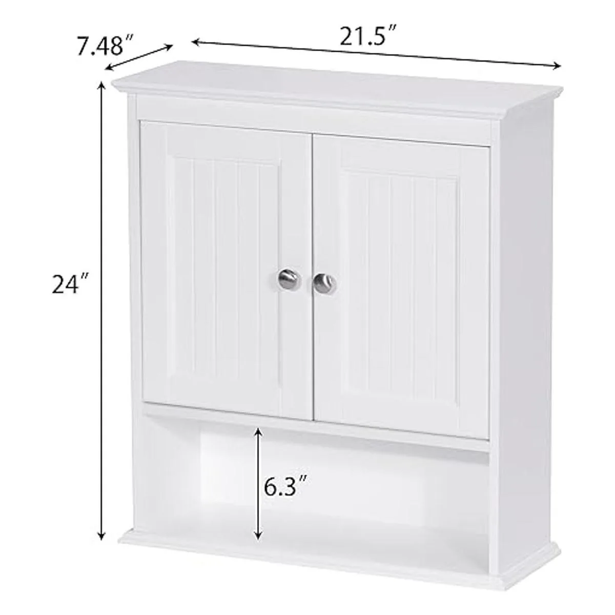 Spirich Armario de baño para el hogar montado en la pared