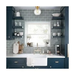 AXILAND Lámpara de techo dorada con pantalla de cristal de_2