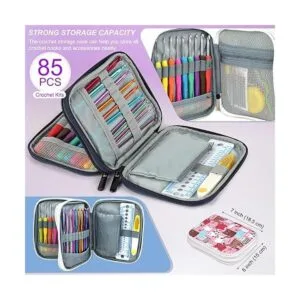 Katech Kit de ganchos de ganchillo con estuche juego de_3