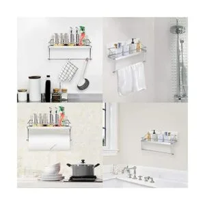 Carry360 Estante adhesivo para soporte de toallas de