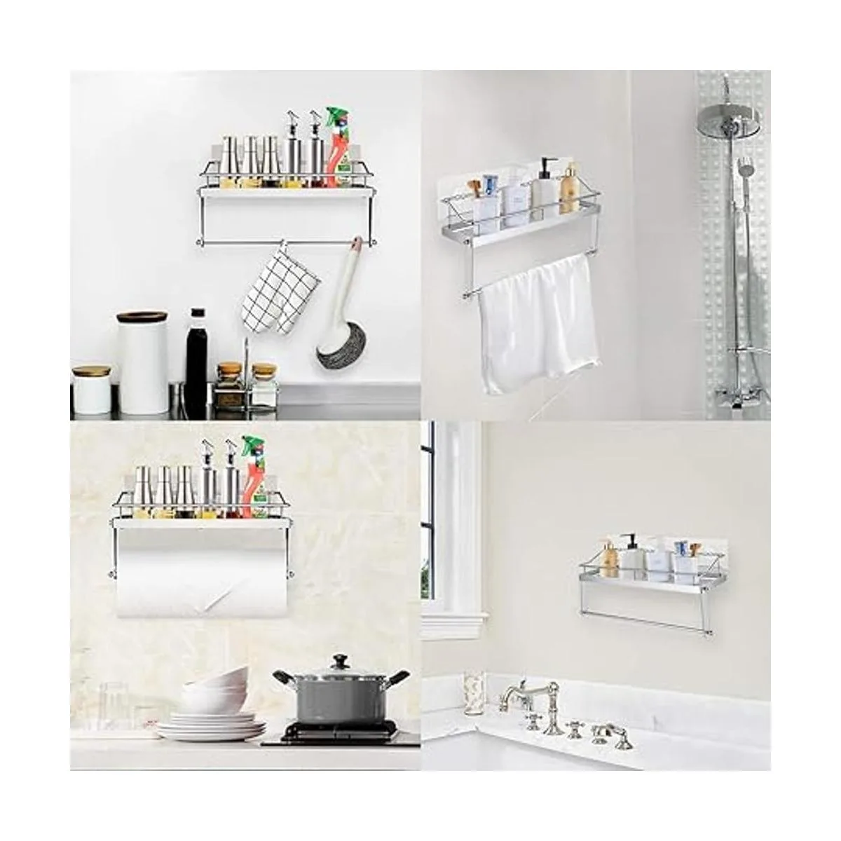 Carry360 Estante adhesivo para soporte de toallas de