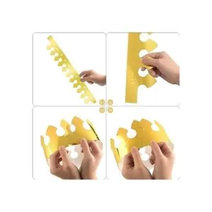 TUPARKA 30 piezas de corona de papel coronas doradas de_2